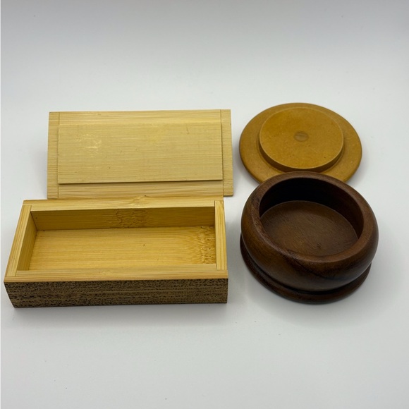 Wooden/ Bamboo Trinket Boxes or jewelry. - Picture 2 of 3